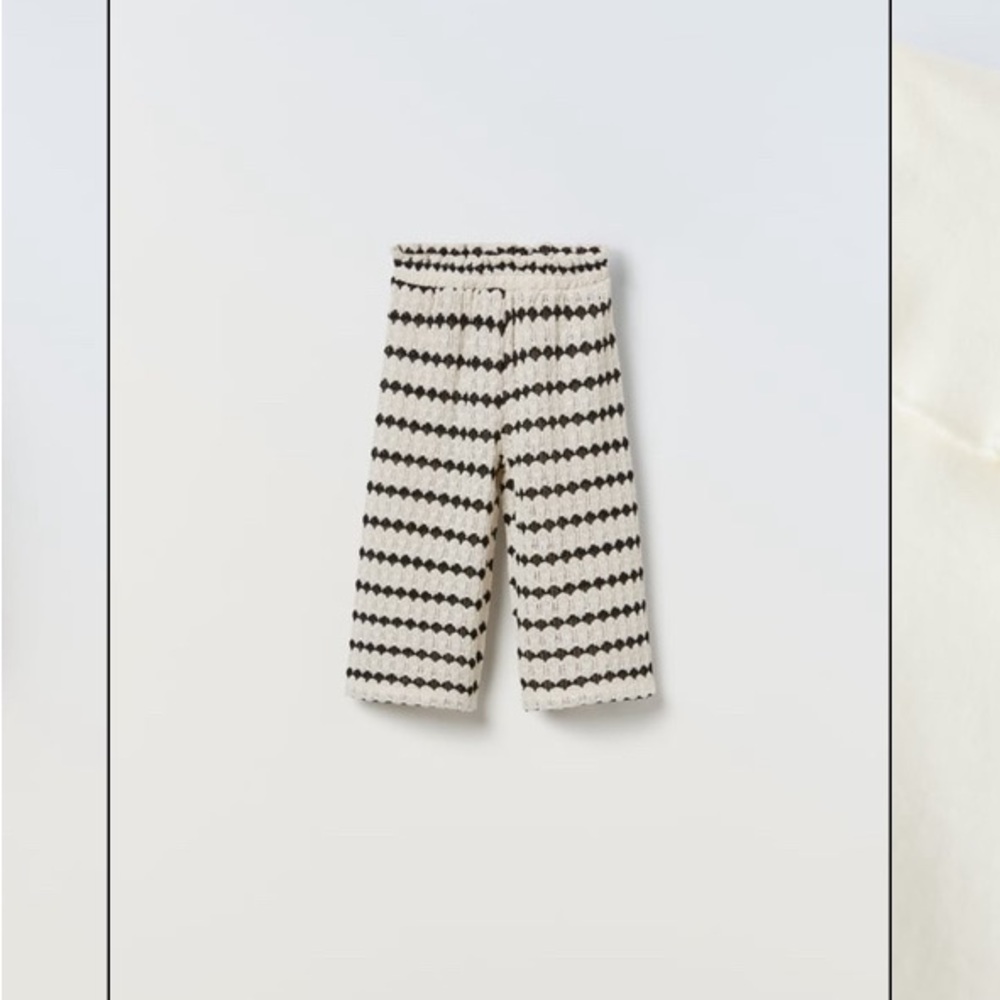 Zara knit pants 🖤🤍